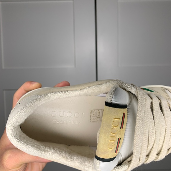 Gucci Screener Suede Low-Top Beige Sneakers - Picture 7 of 12